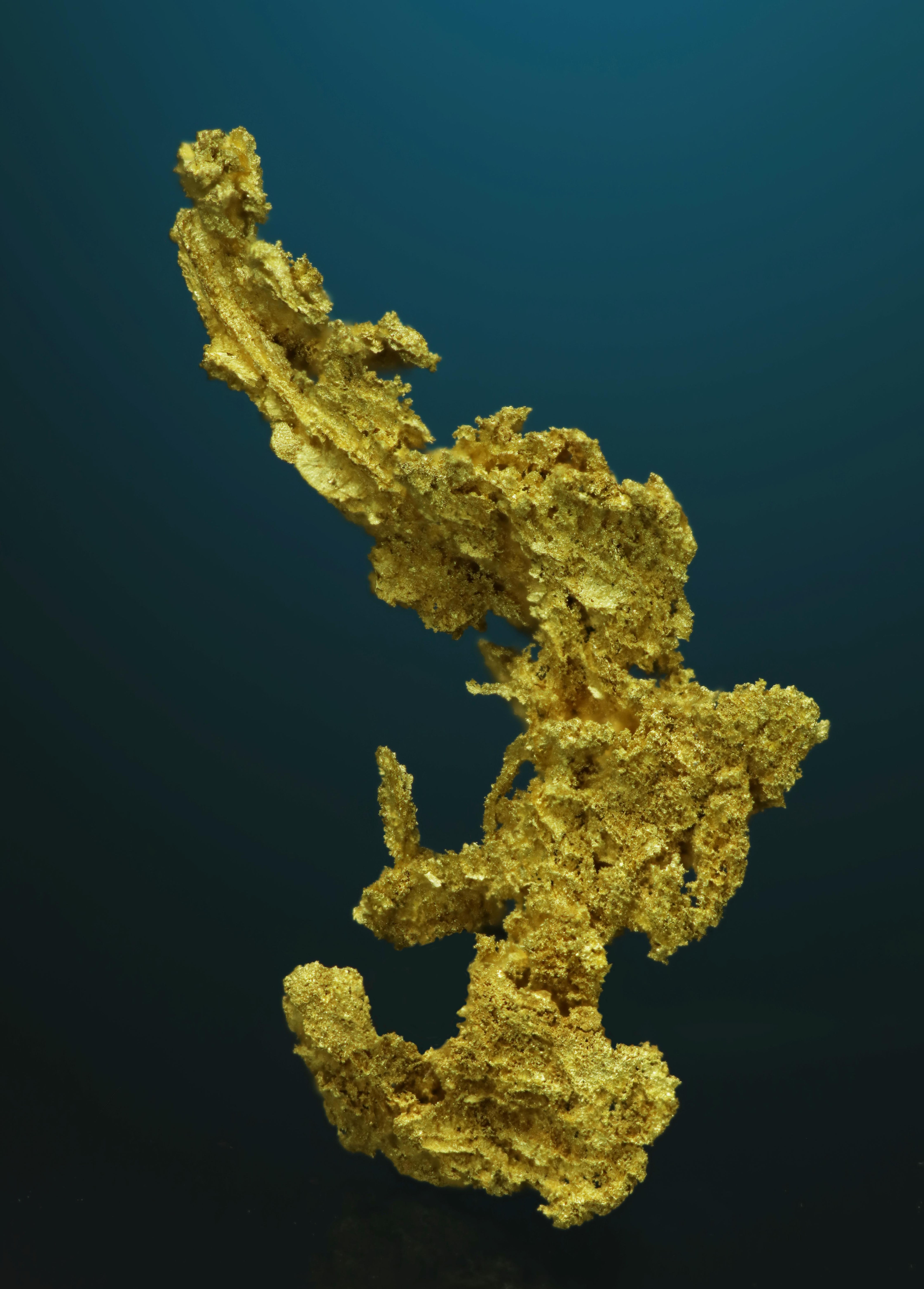 Gold Crystalline Wire - Farncomb Hill, Breckenridge Mining District, Colorado