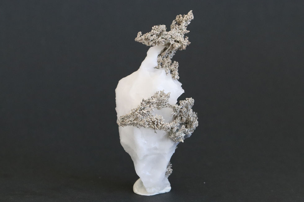 Thumbnail: Native Silver Vine on Calcite