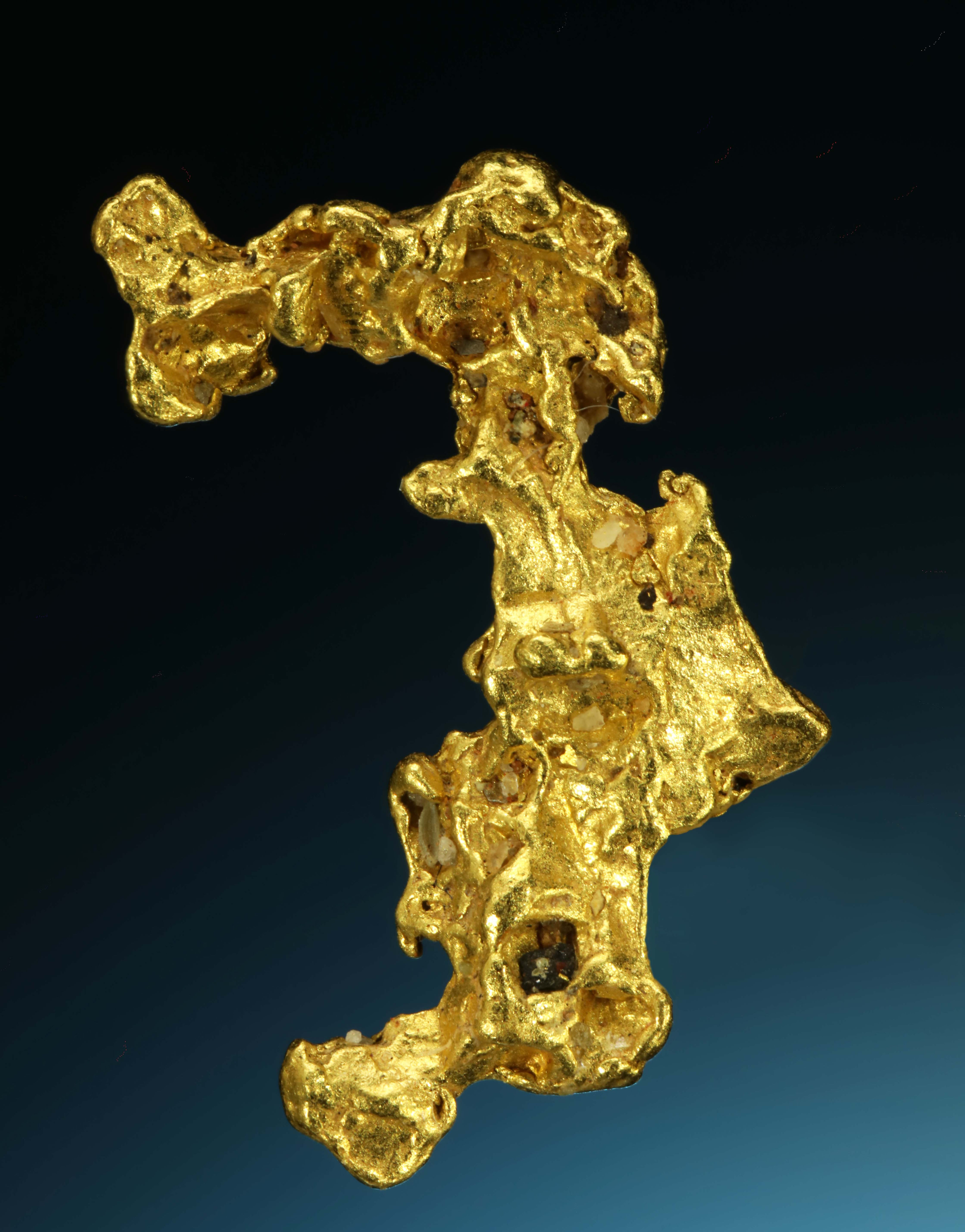 Gold Nugget Crystal - Caborca Municipality, Sonora Desert, Mexico
