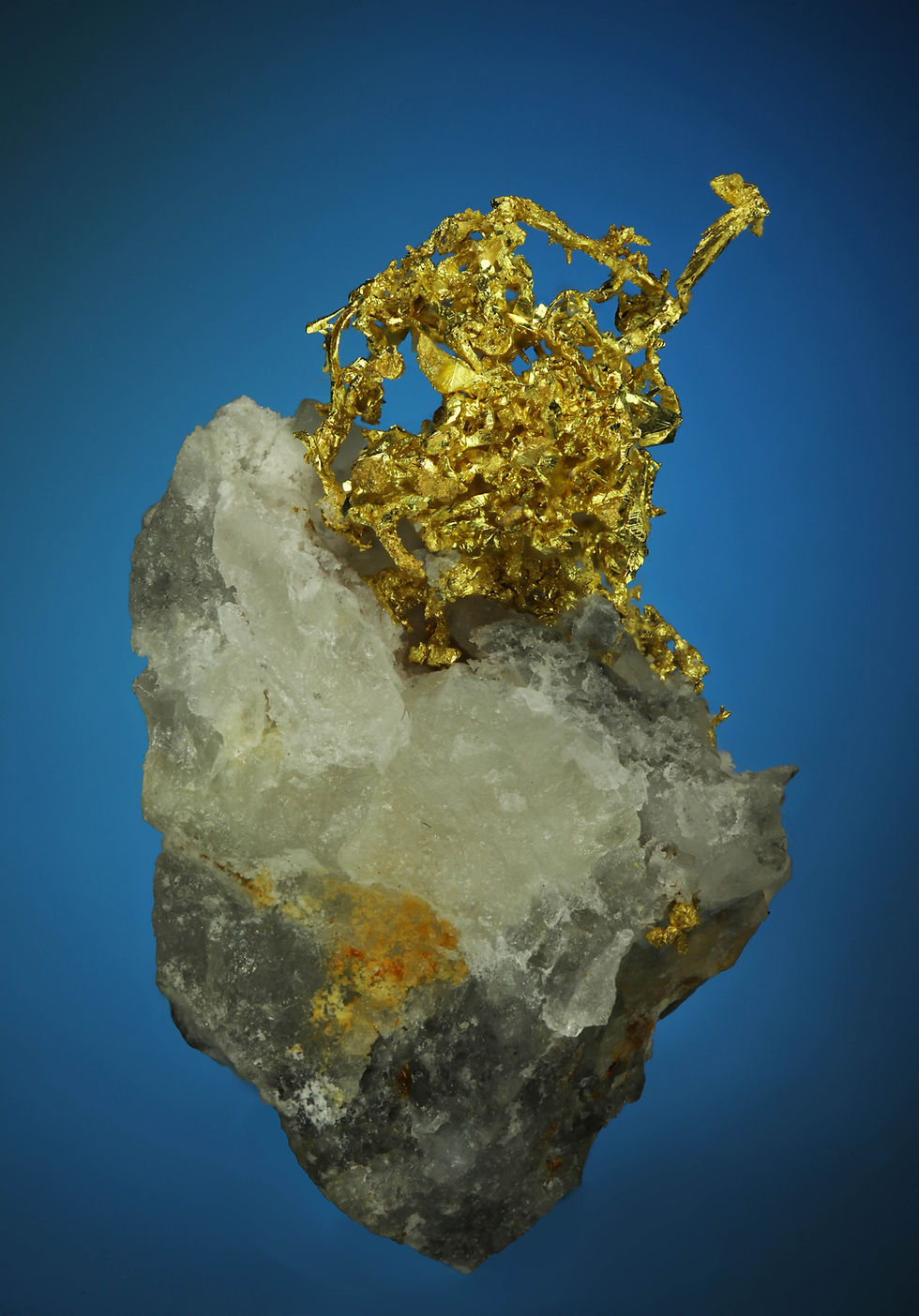 Thumbnail: Crystallized Gold - Belshazzar Mine, Quartzburg District, Boise County, Idaho
