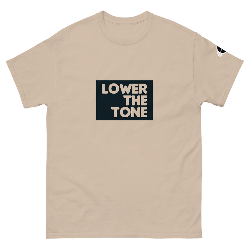 Thumbnail: LOWER THE TONE - Men's heavyweight tee 