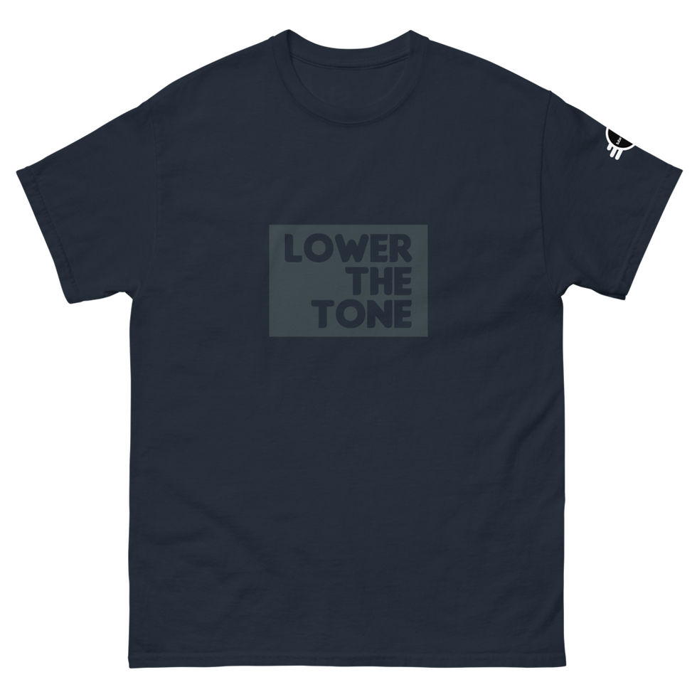 LOWER THE TONE - Men's heavyweight tee