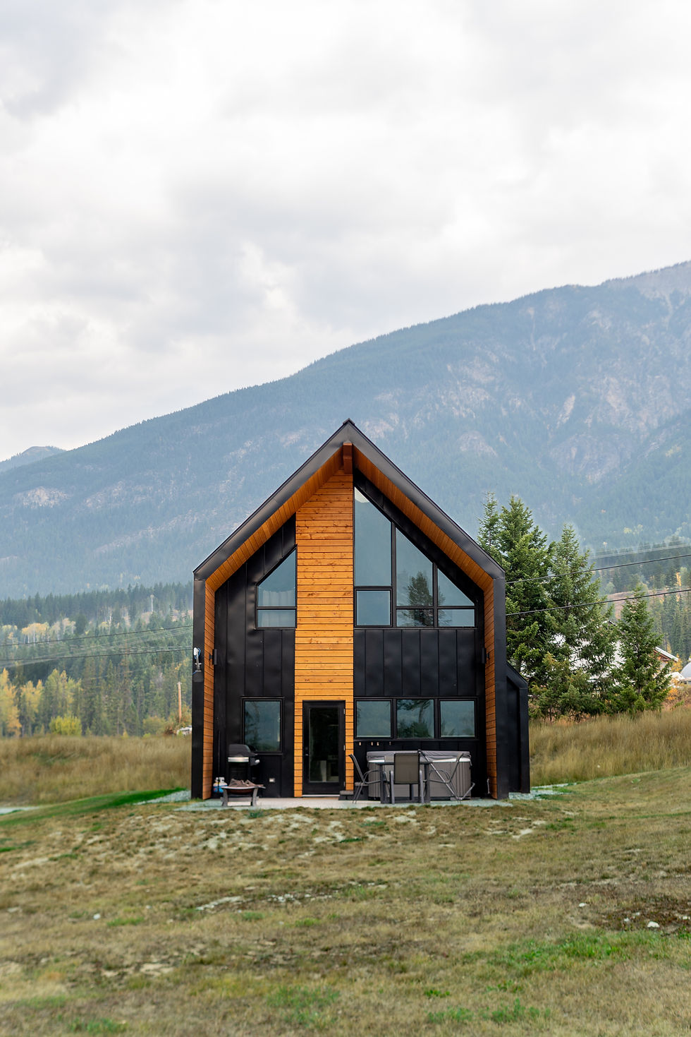 A frame cabin in Golden, BC