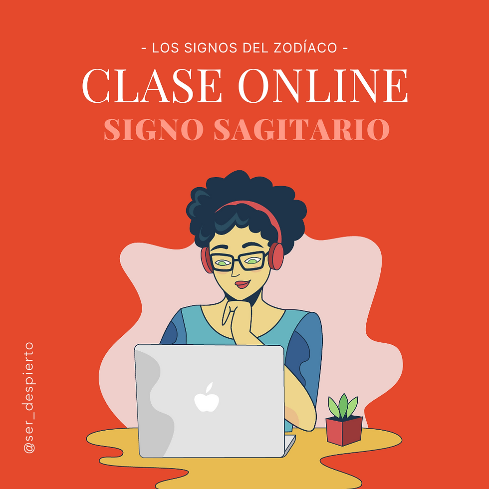 Clase online signos del zodiaco, signo Sagitario