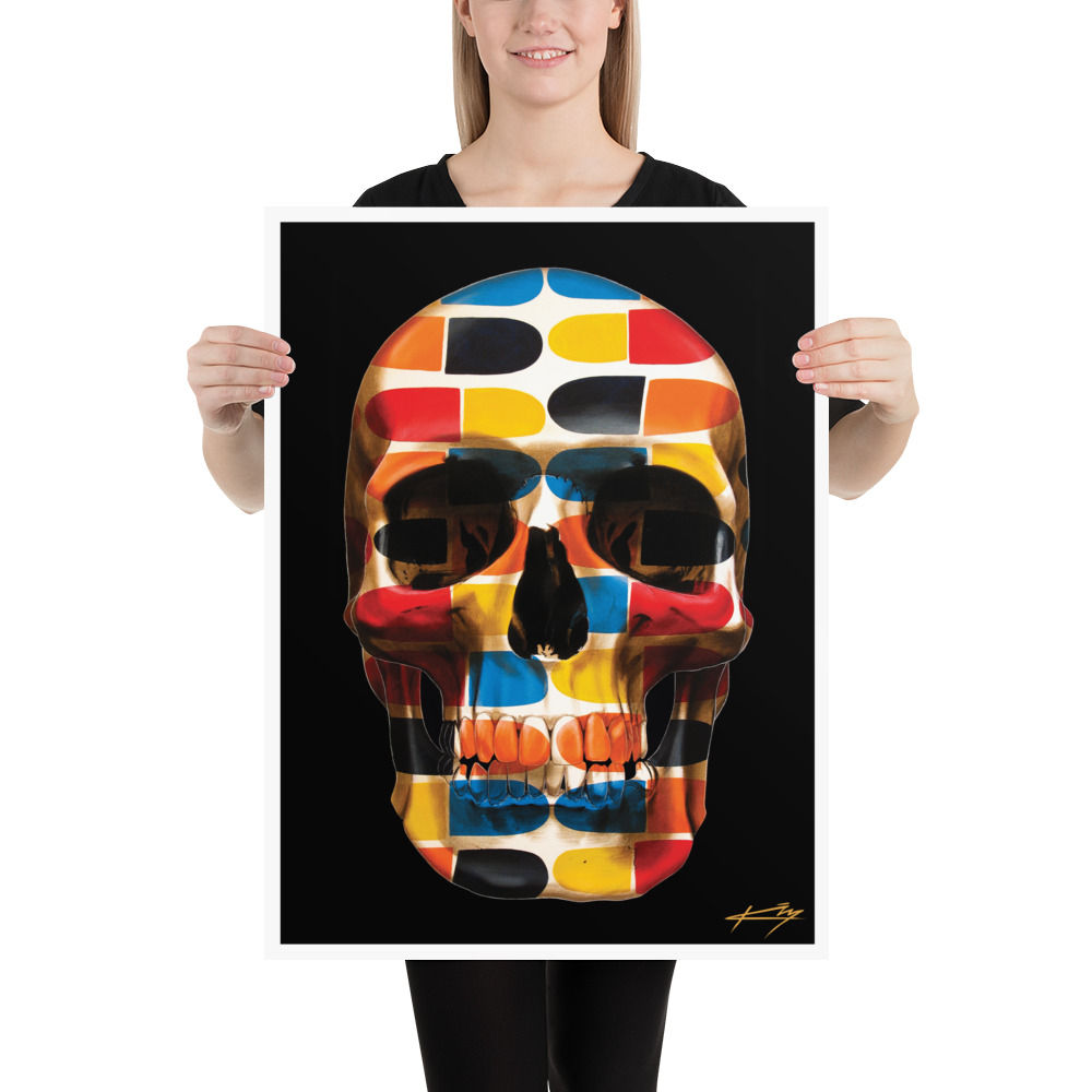 Pill Skull Art Print