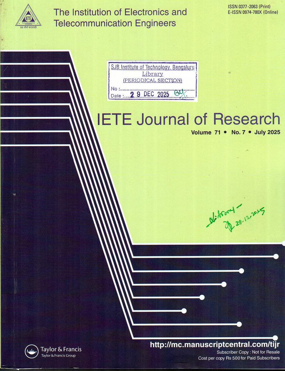 IETE Journal of Research: Jul-2025, Vol - 71, Issue - 07