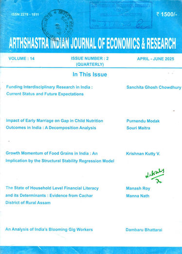 ARTHSHASTRA Indian Journal of Economics & Research: Apr-Jun 2025, Vol - 14, Issue - 02