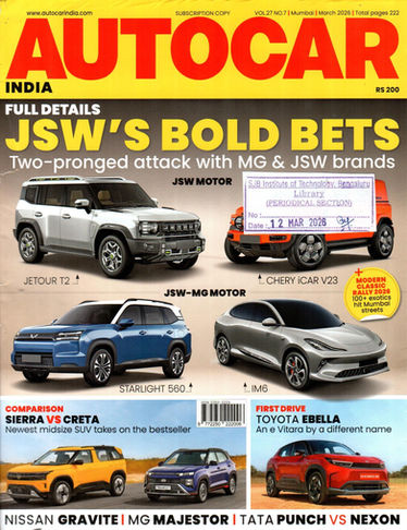 Autocar India: Mar 2026, Vol - 27, Issue - 07