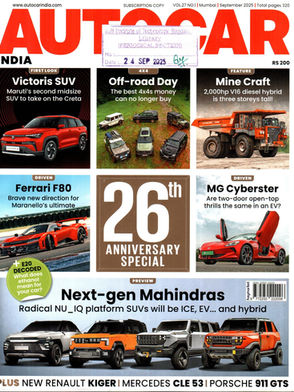 Autocar India: Sep 2025, Vol - 27, Issue - 01
