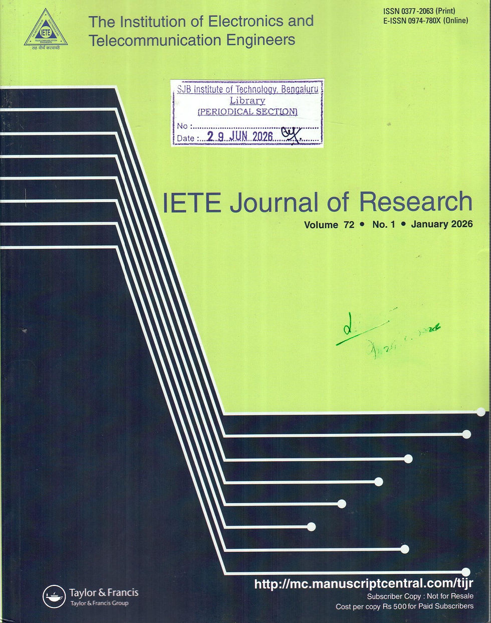 IETE Journal of Research: Jan-2026, Vol - 72, Issue - 01