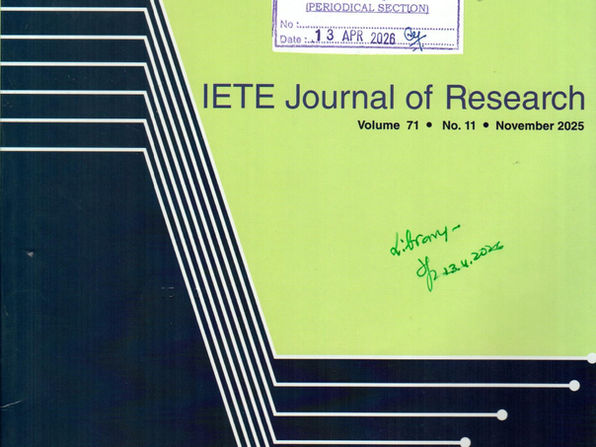 IETE Journal of Research: Nov-2025, Vol - 71, Issue - 11