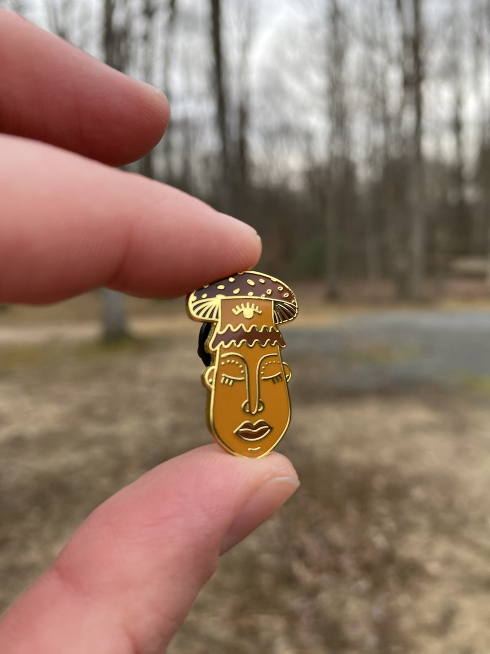 Thumbnail: Mushroom Goddess Enamel Pin