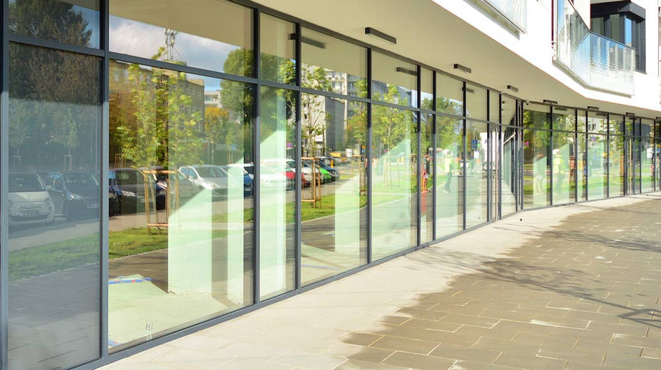 commercial storefront glass door