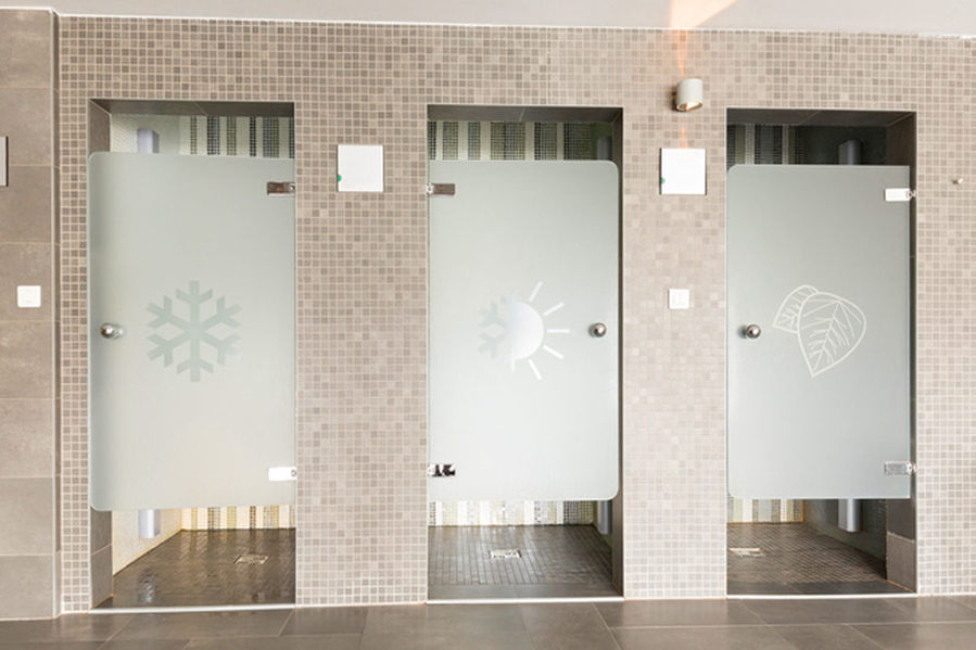 glass shower enclosure