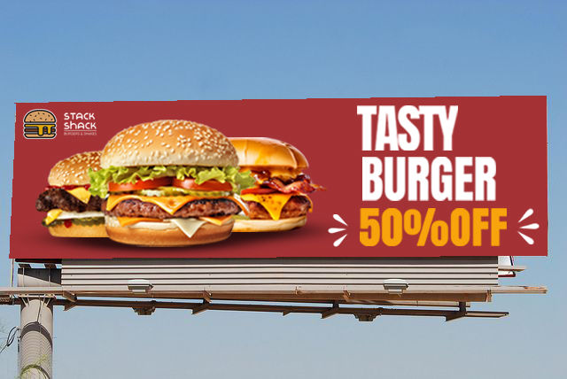 Stack Shack billboard design.
