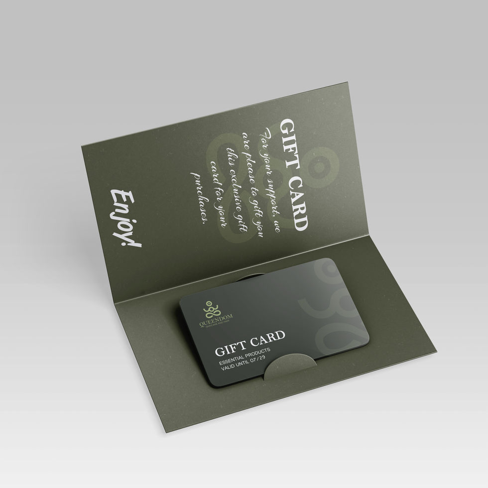 Queendom Gift card  design