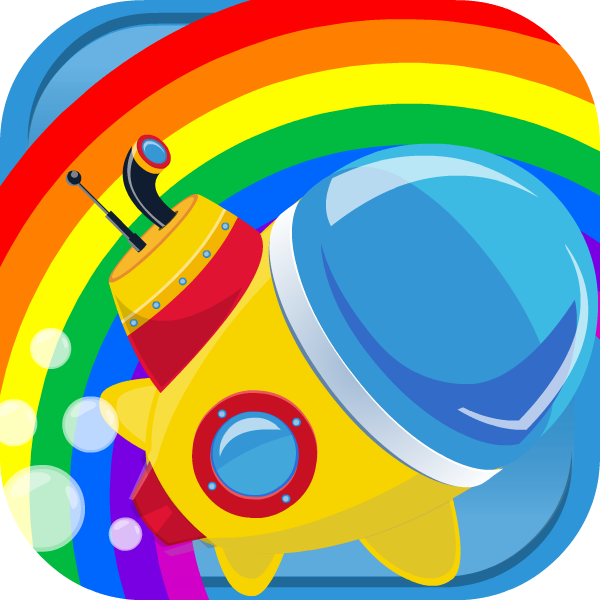 Little rainbow submarine