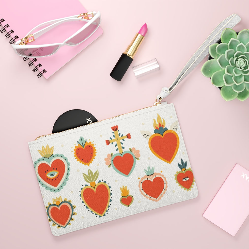 Thumbnail: Hearts Clutch Bag