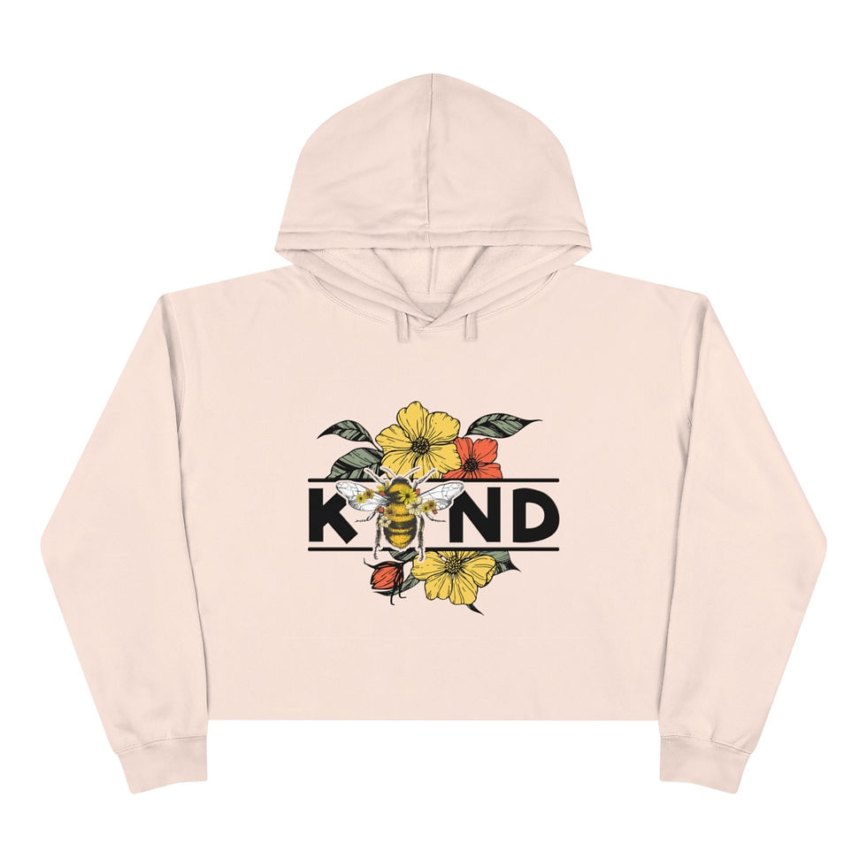 Thumbnail: BEE KIND - Crop Hoodie