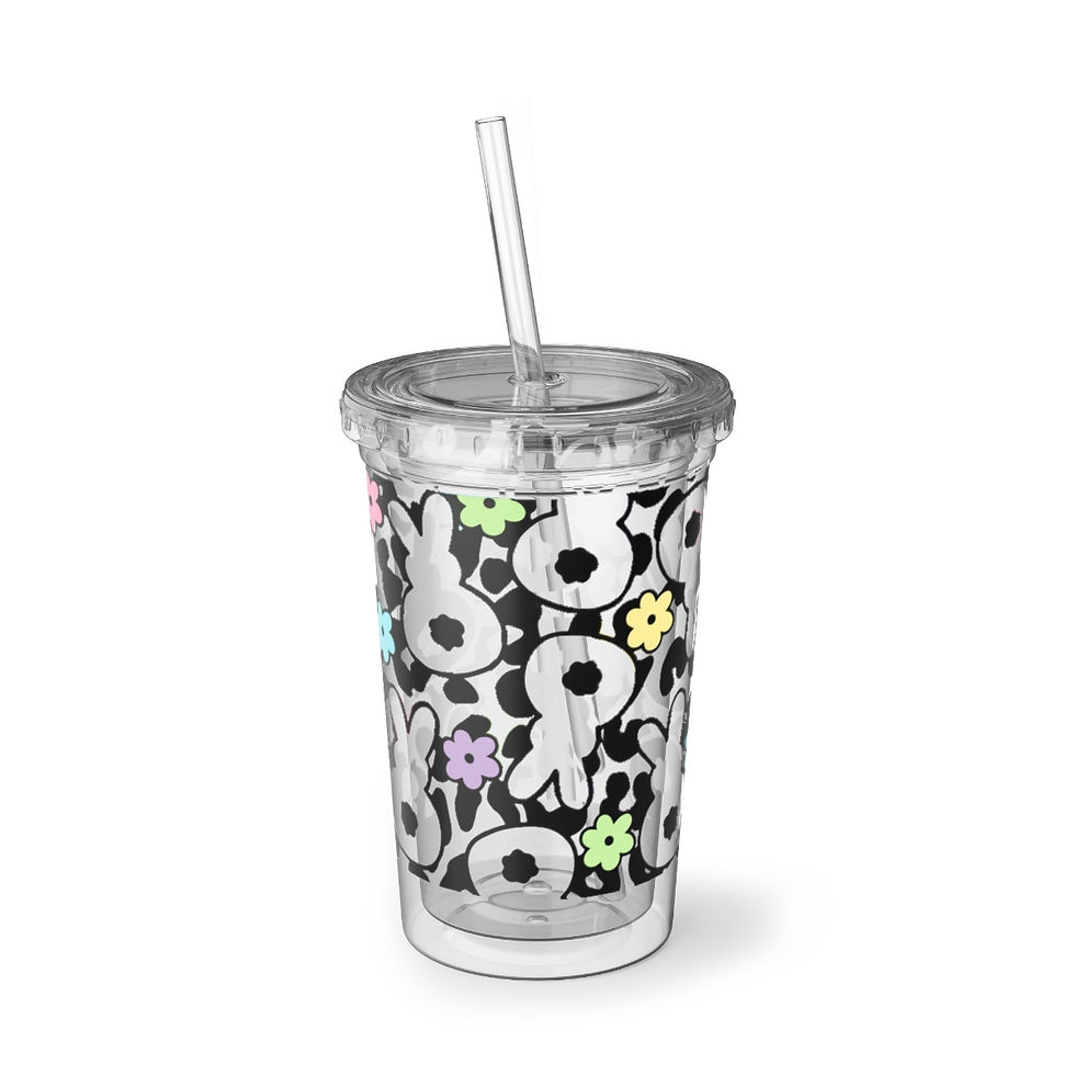 Thumbnail: Leopard Bunny - Acrylic Cup