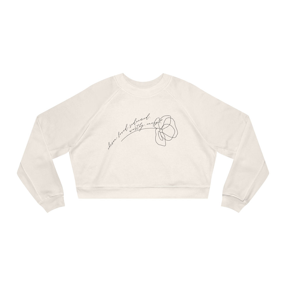 Thumbnail: Chosen, Love - Cropped Fleece Pullover