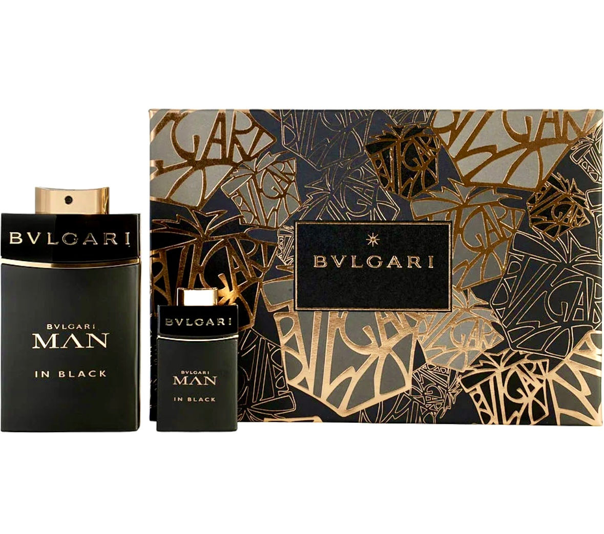 Bvlgari Man In Black 2pc perfume set for men