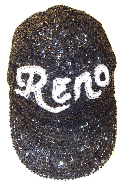 Sequin Baseball Cap RENO BLACK