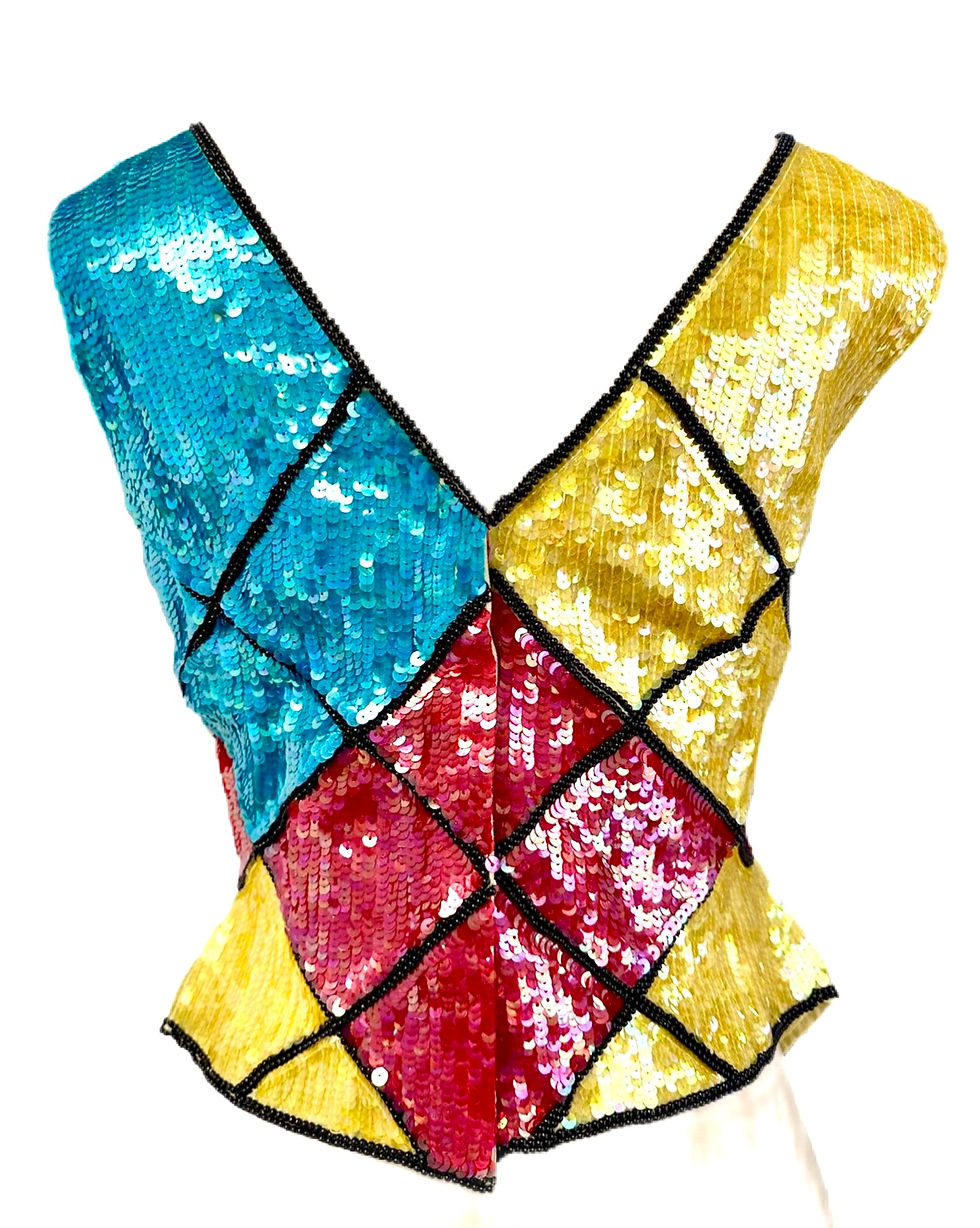 Thumbnail: Sequin Top Multiple Colors size M