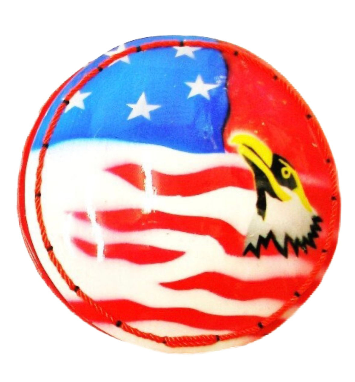 Coconut Shell Coin Purse USA w/EAGLE