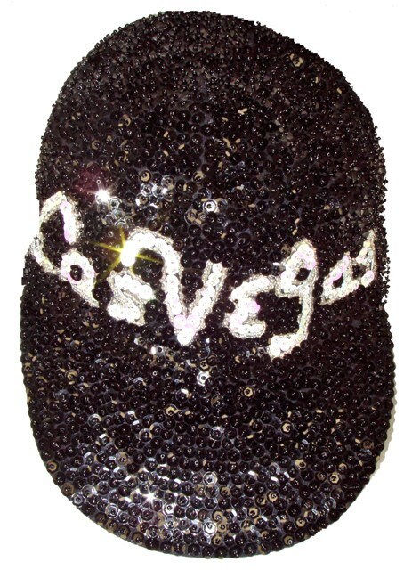 Sequin Baseball Cap LAS VEGAS # 1