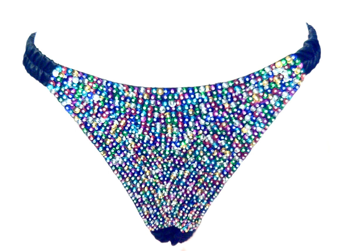 Sequin Triangle Bikini Lite Multi (one size fits most)