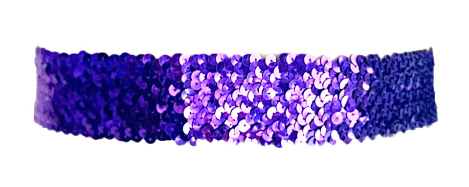 Thumbnail: Sequin Fashion Belt Purple