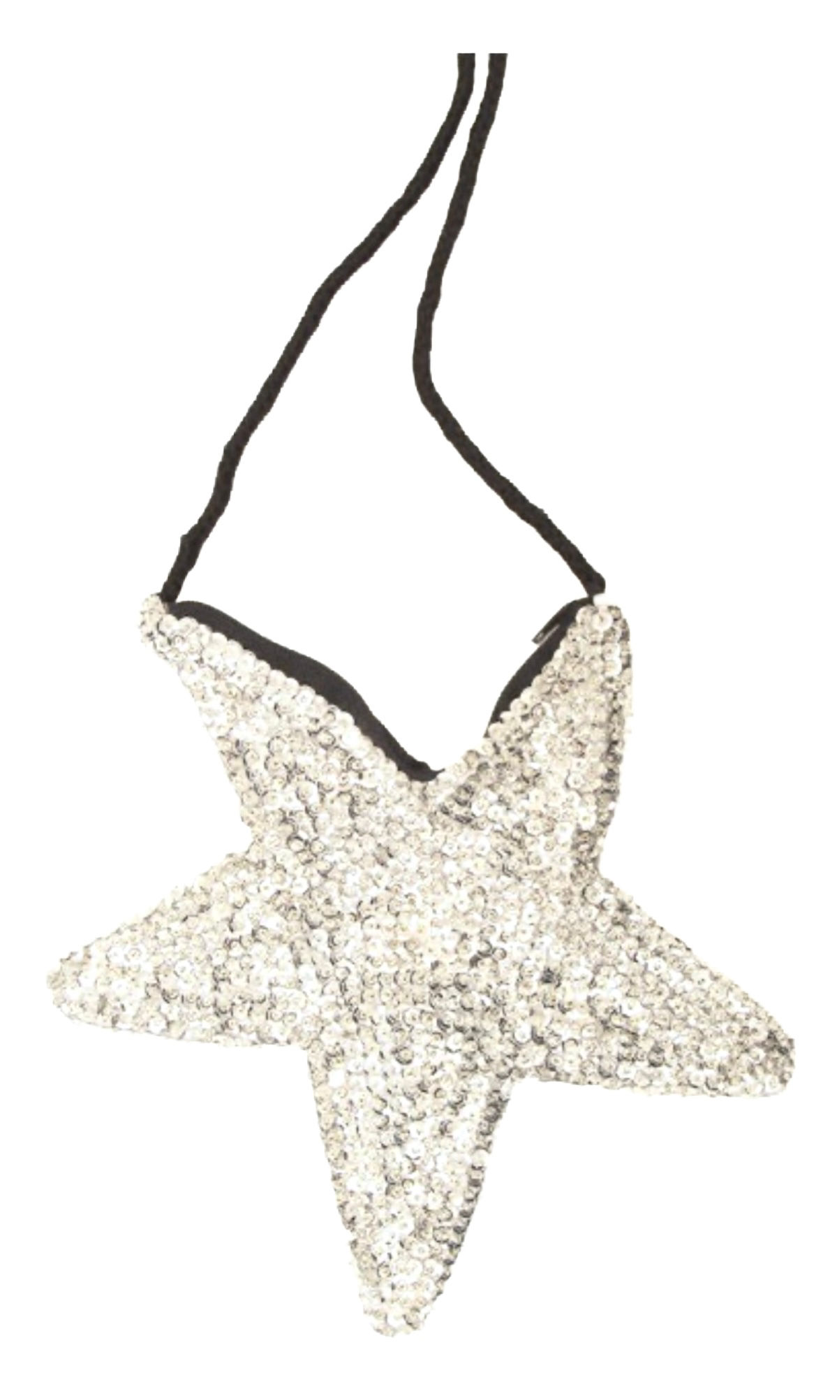 Sequin Purse Star Shape Silver