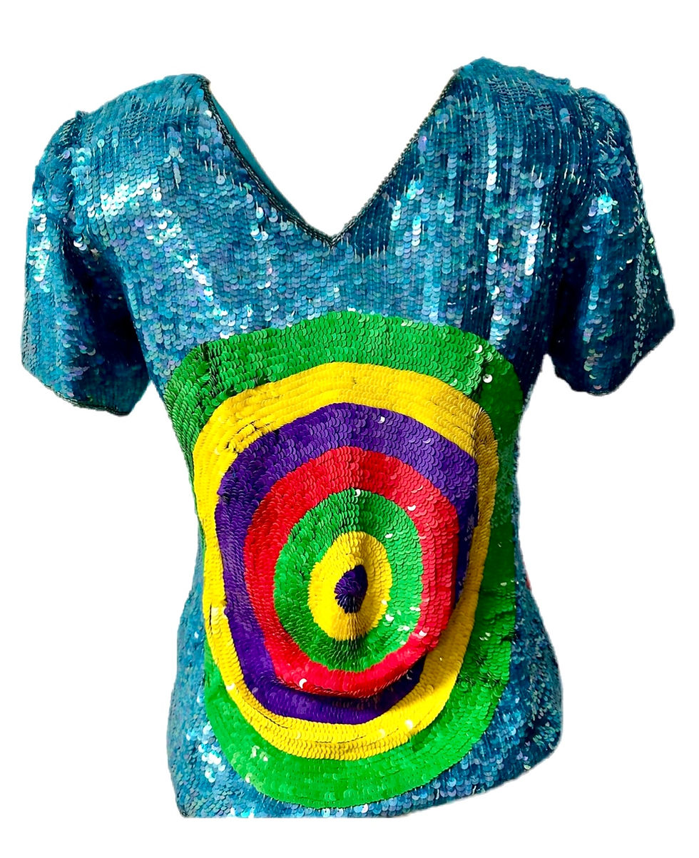 Thumbnail: Sequin Top Turquoise