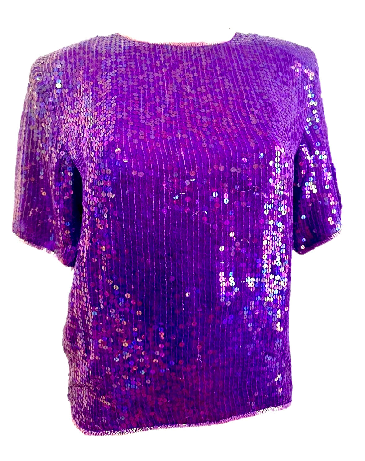 Sequin Top Purple