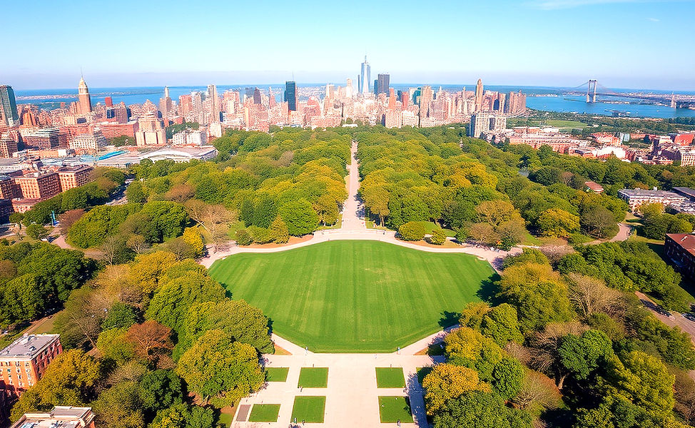 Create a picture of prospect park in bro