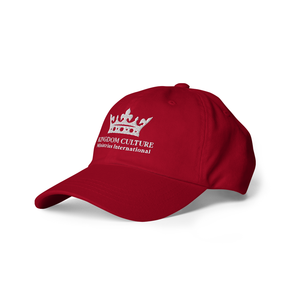 Thumbnail: Classic dad hat with the white KCMI crown logo.