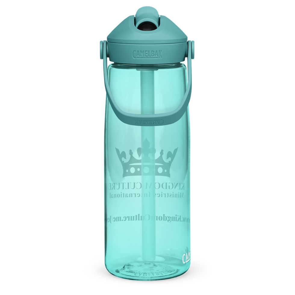 Thumbnail: 25-oz Flip-Straw Water Bottle with White KCMI Logo