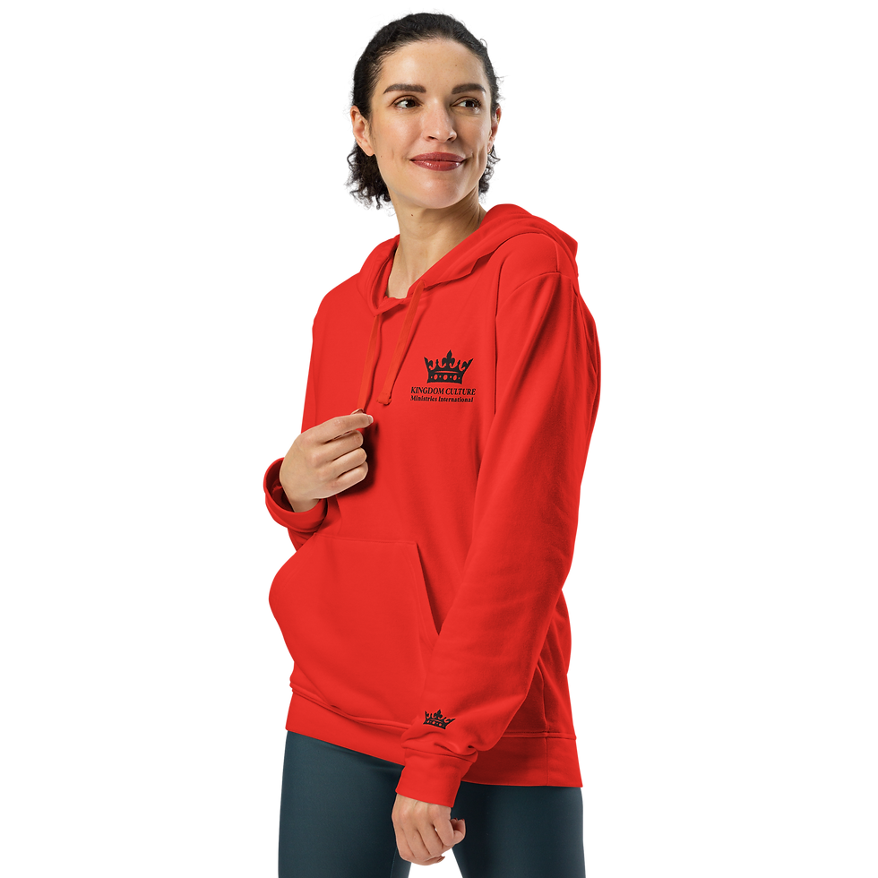 Thumbnail: Adidas Fleece Hoodie with Black KCMI crown logo.