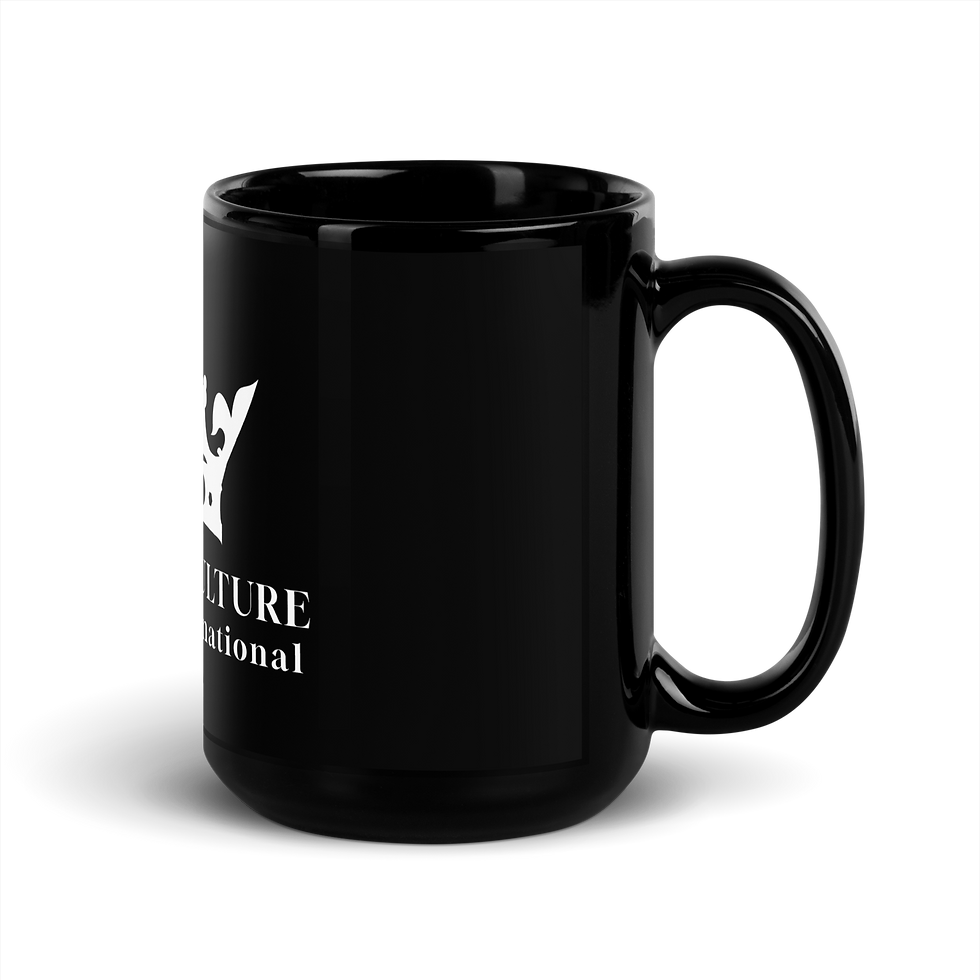 Thumbnail: Black Glossy Mug with White KCMI Logo