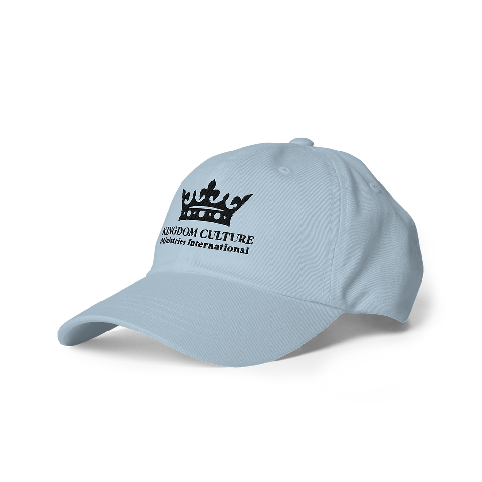 Thumbnail: Classic dad hat with the black KCMI crown logo.