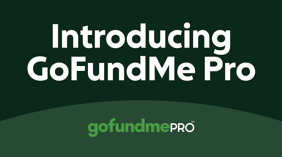 GoFundMe Pro logo introduction image
