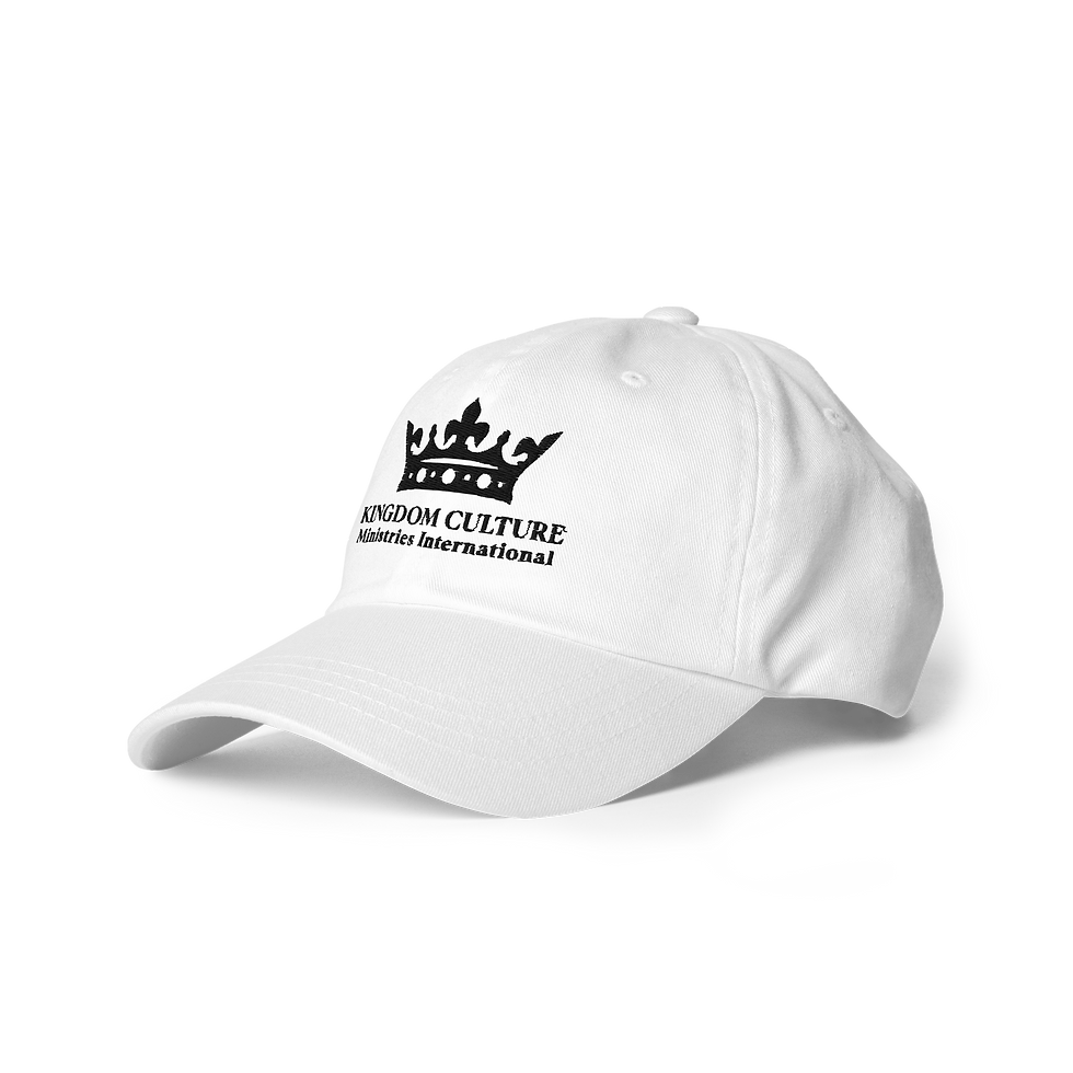 Thumbnail: Classic dad hat with the black KCMI crown logo.