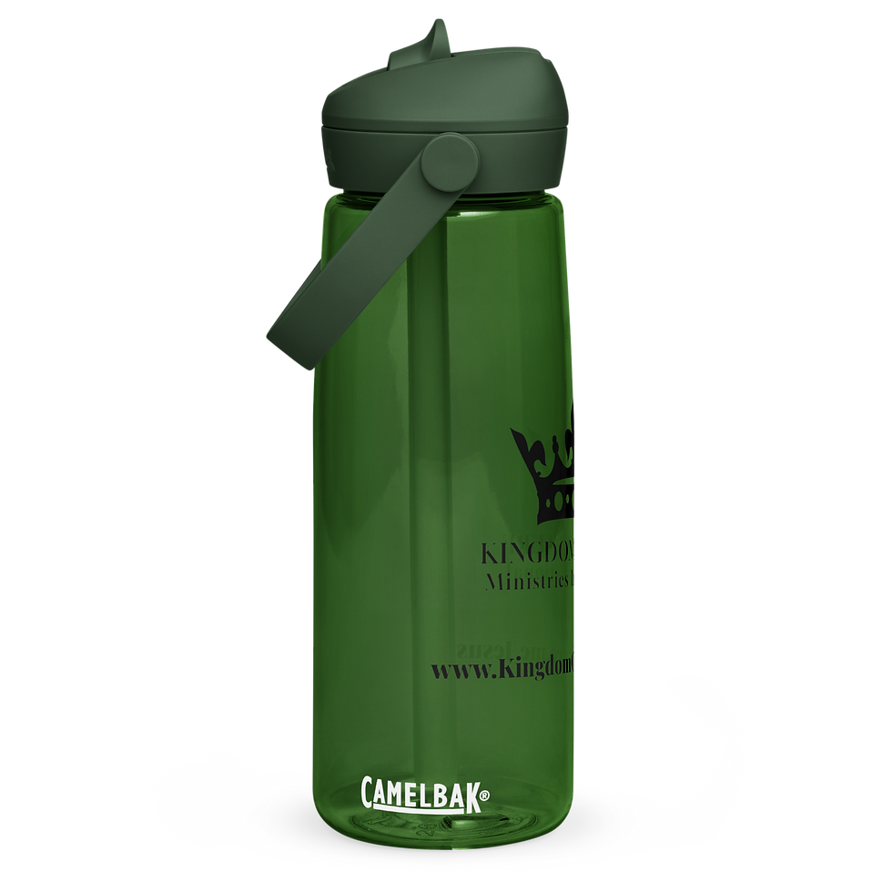 Thumbnail: 25-oz Flip-Straw Water Bottle with Black KCMI Logo