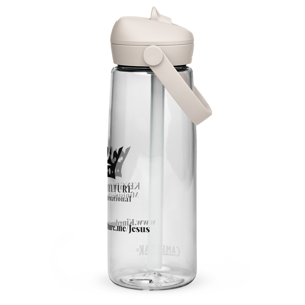 Thumbnail: 25-oz Flip-Straw Water Bottle with Black KCMI Logo