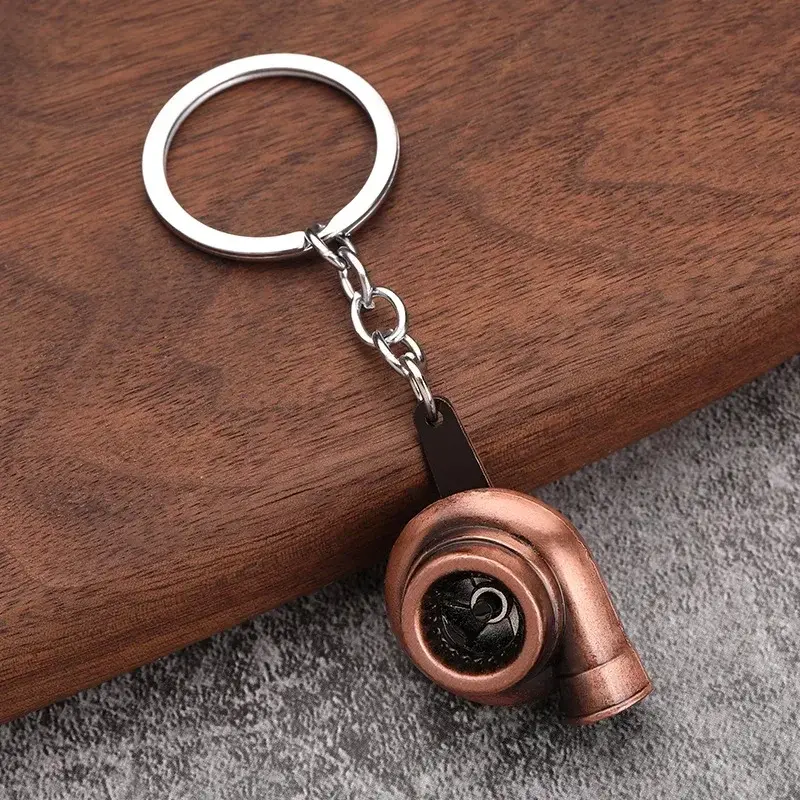 Miniatura: Creative Gear Head Keychain Speed Gearbox Keyring for Car Key Turbo Hub Brake