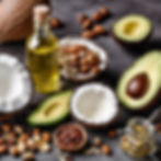 Common food sources of fats.