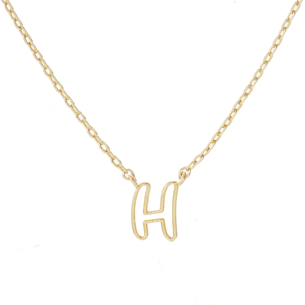 Thumbnail: Hallow Letter Necklace