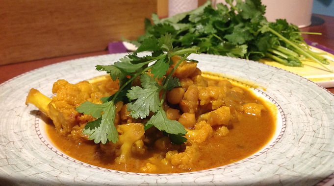 Chickpea and Cauliflower Curry