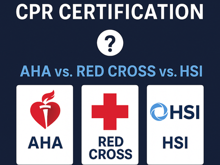 How to Choose the Right CPR Certification: AHA vs. Red Cross vs. HSI